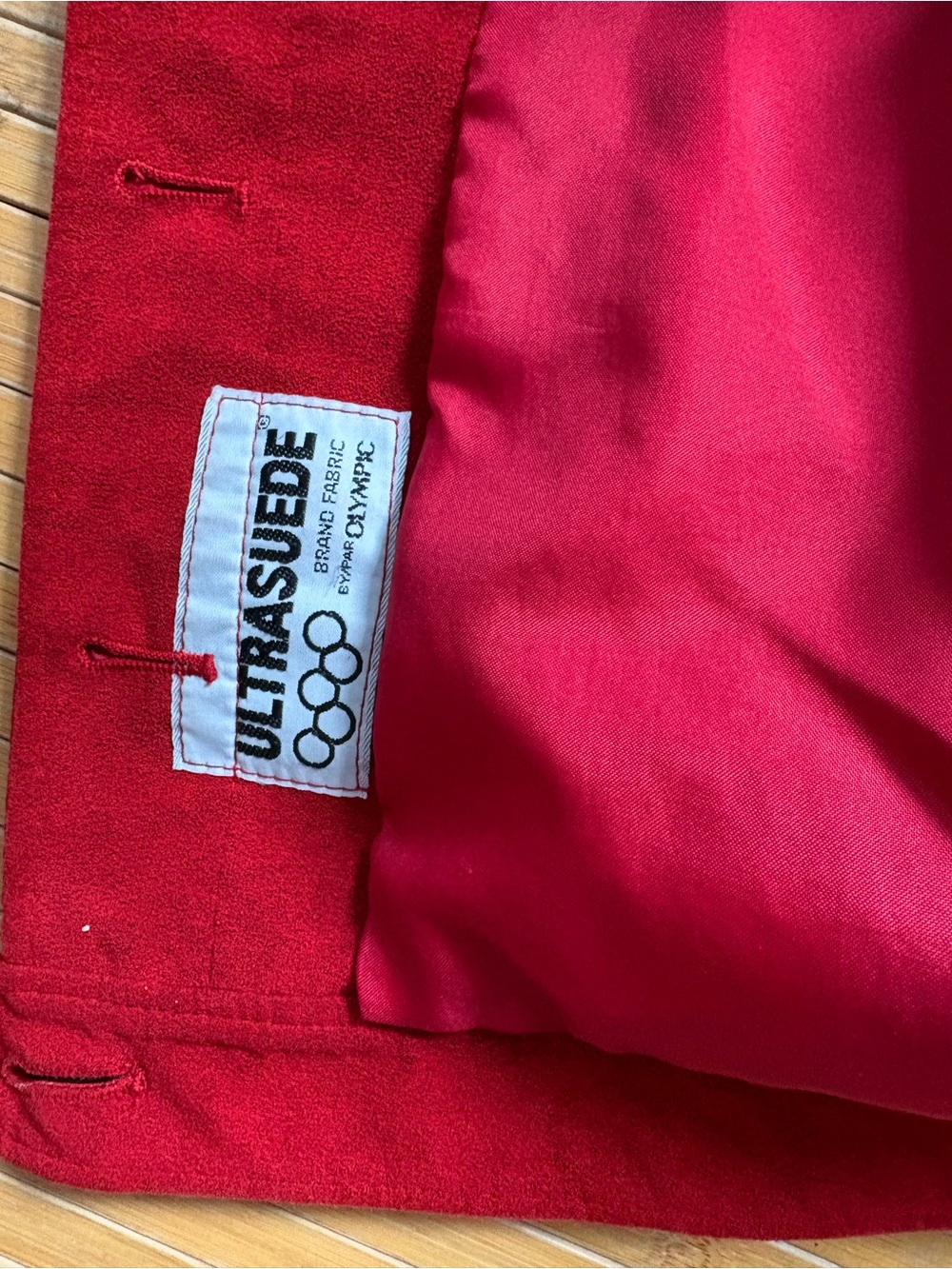 Women's Red Button-Front Jacket - Picture 9 of 9